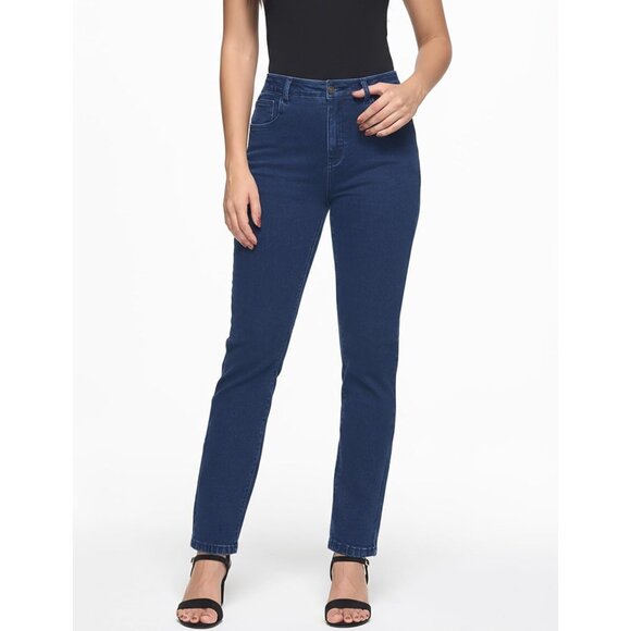 Women's High Waisted Skinny Jeans Tummy Control Butt-Lifting Slim Fit Denim - Picture 5 of 6